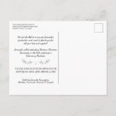 Carte Postale Verset de la Bible de fin d'études chrétiennes | T (Dos)