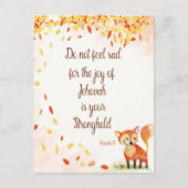 Carte Postale verset de la Bible - Néhémie 8:10 Carnet (Devant)