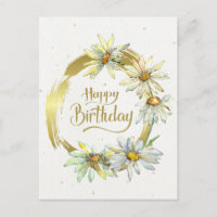 Verset de la Bible pour anniversaire Cadre doré av