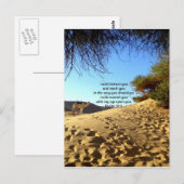 Carte Postale Versets bibliques Citation Inspirationnelle Psaume (Devant / Derrière)