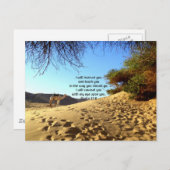 Carte Postale Versets bibliques Citation Inspirationnelle Psaume (Devant / Derrière)
