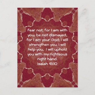 Carte Postale Versets de la Bible Citation Inspirationnelle Isaï