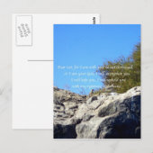 Carte Postale Versets de la Bible Citation Inspirationnelle Isaï (Devant / Derrière)