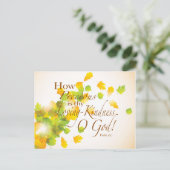 Carte Postale Versets de la Bible combien Precieux (Debout devant)