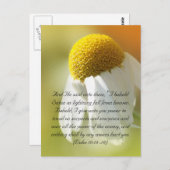 Carte Postale Versets de la Bible, Daisy (Devant / Derrière)