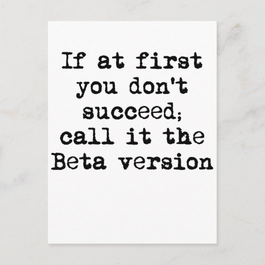 Carte Postale Version bêta (Devant)