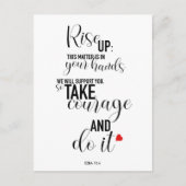 Carte Postale Version longue du devis "Rise Up" (Devant)