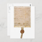 Carte Postale Version Magna Carta 1297 (Devant / Derrière)