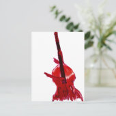 Carte Postale Version rouge de basse de l'orchestre debout (Debout devant)