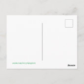 Carte Postale Vert (Dos)