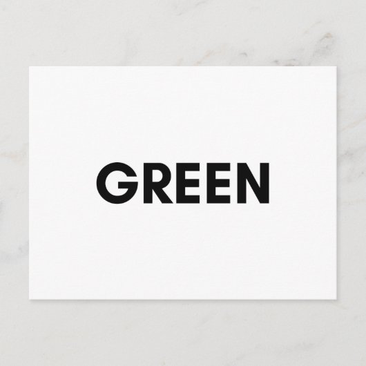 Carte Postale vert (Devant)