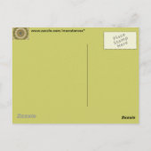 Carte Postale Vert Abstrait (Dos)