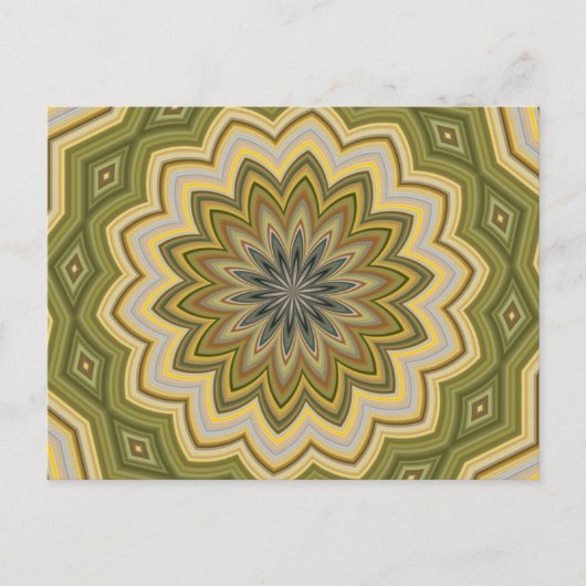 Carte Postale Vert Abstrait (Devant)
