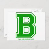 Carte Postale Vert B (Devant / Derrière)