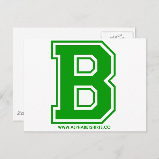 Carte Postale Vert B (Devant / Derrière)