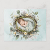 Carte postale Vert Bébé mignon (Devant)