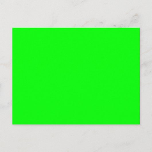 Carte Postale Vert Citron Clair Uni (Devant)