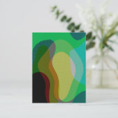 Carte Postale Vert coloré Art Abstrait 1209 (Debout devant)