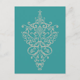 Carte Postale vert de fibres