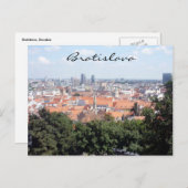 Carte Postale vert de la ville de bratislava (Devant / Derrière)