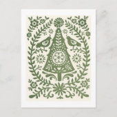 Carte postale - Vert de Noël scandinave (Devant)