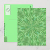 Carte Postale Vert de paon (Devant / Derrière)