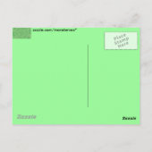 Carte Postale Vert de paon (Dos)