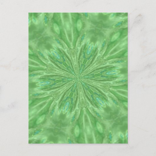 Carte Postale Vert de paon (Devant)
