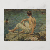 Carte Postale Vert et or par Henry Scott Tuke (Devant)