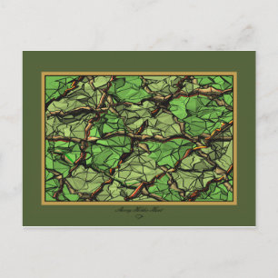CARTE POSTALE VERT FRACTURÉ II
