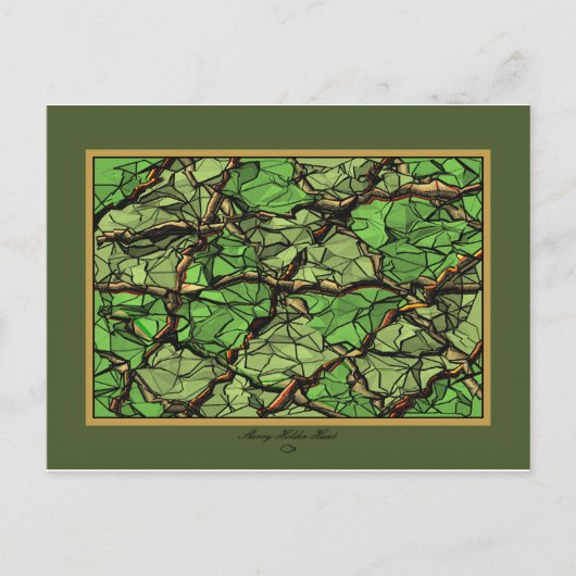 CARTE POSTALE VERT FRACTURÉ II (Devant)