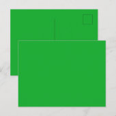 Carte Postale Vert Kelly (Devant / Derrière)