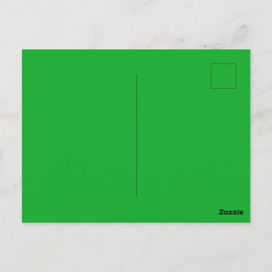 Carte Postale Vert Kelly (Dos)