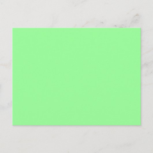 Carte Postale Vert menthe (Devant)