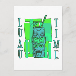 Carte Postale Vert mer et bleu Luau