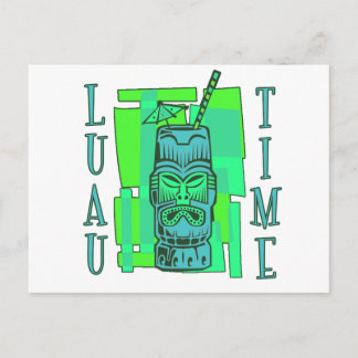 Carte Postale Vert mer et bleu Luau