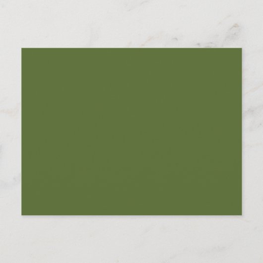 Carte Postale Vert olive foncé uni (Devant)