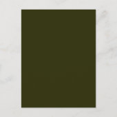 Carte Postale VERT OLIVE SOMBRE (couleur solide) ~ (Devant)