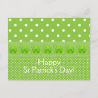 Vert, points et Shamrocks