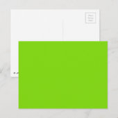 Carte Postale VERT PRINTEMPS (couleur solide) ~ (Devant / Derrière)