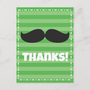 Carte Postale Vert stache