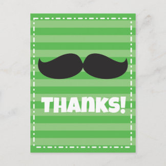Carte Postale Vert stache