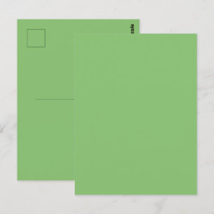Carte Postale Vert Uni Couleur de Noix de Pistache