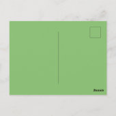Carte Postale Vert Uni Couleur de Noix de Pistache (Dos)
