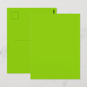 Carte Postale Vert uni solide Brat