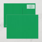 Carte postale verte (Devant / Derrière)