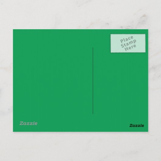 Carte postale verte (Dos)
