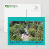 Carte postale verte de l'espace UFPIA de Baltimore (Devant / Derrière)