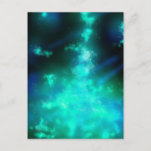 Carte postale verte Night Sky Emerald