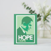 Carte postale verte Obama Hope (Debout devant)